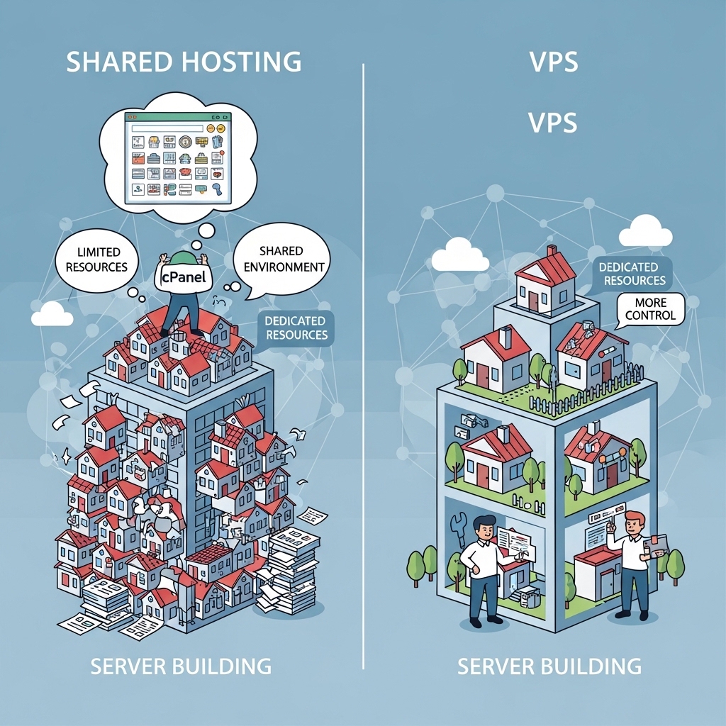 Perbezaan Antara cPanel dan VPS (Bare Metal Linux) Sebagai Hosting Anda