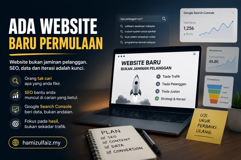 Ada Website Baru? Jangan Terkejut Kalau Takde Orang Jumpa