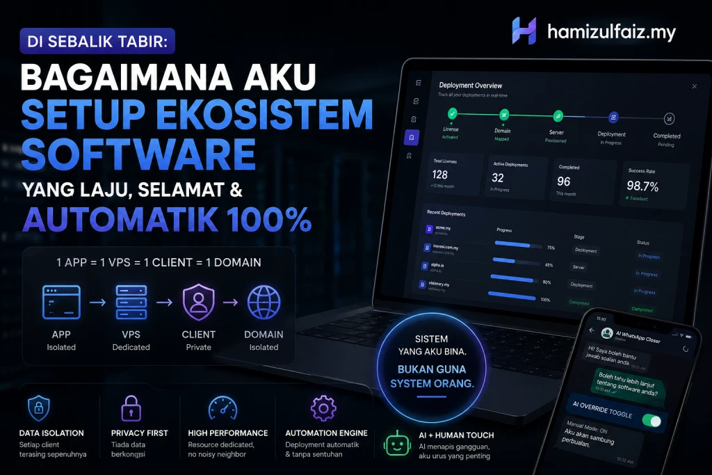 Di Sebalik Tabir: Bagaimana Aku Setup Ekosistem Software Yang Laju, Selamat & Automatik