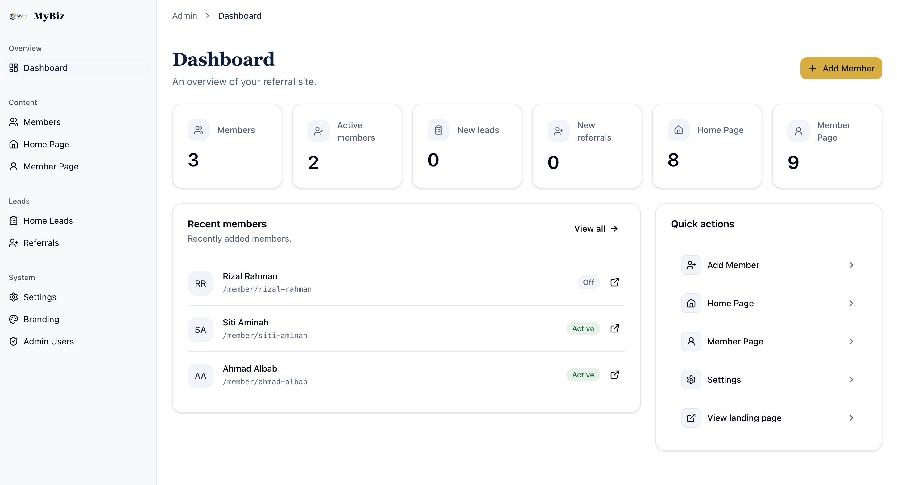 Dashboard