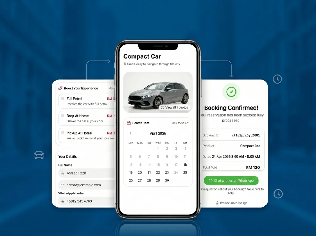 Sistem Booking Automatik Tanpa WhatsApp Manual