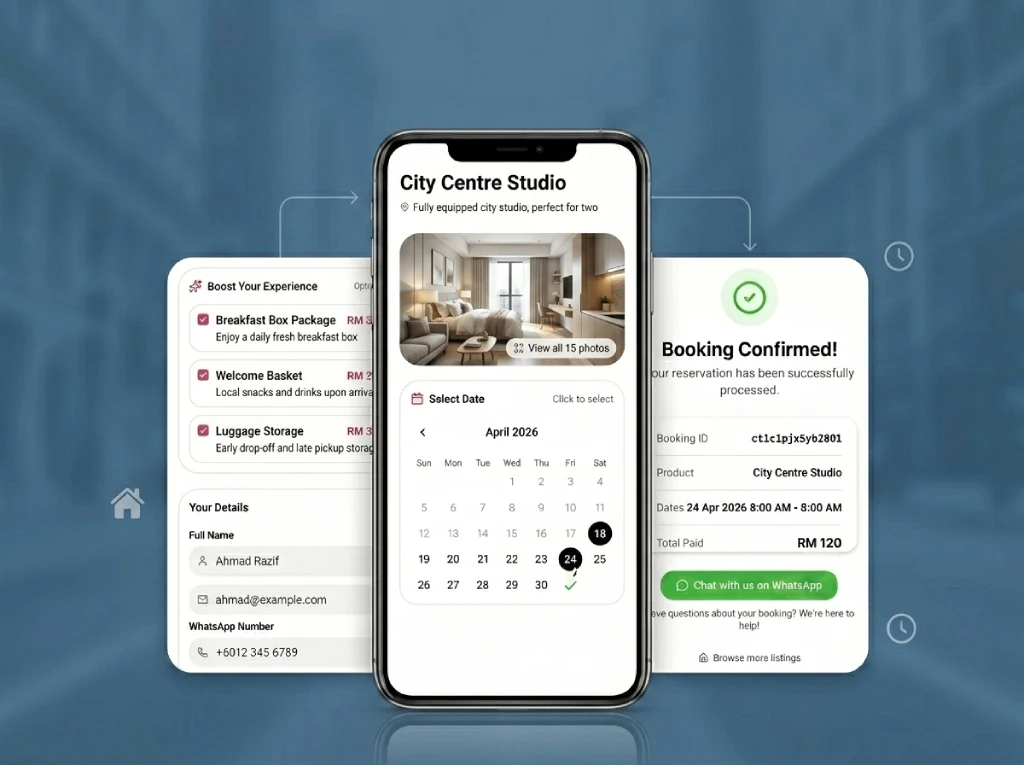 Sistem Booking Automatik Tanpa WhatsApp Manual