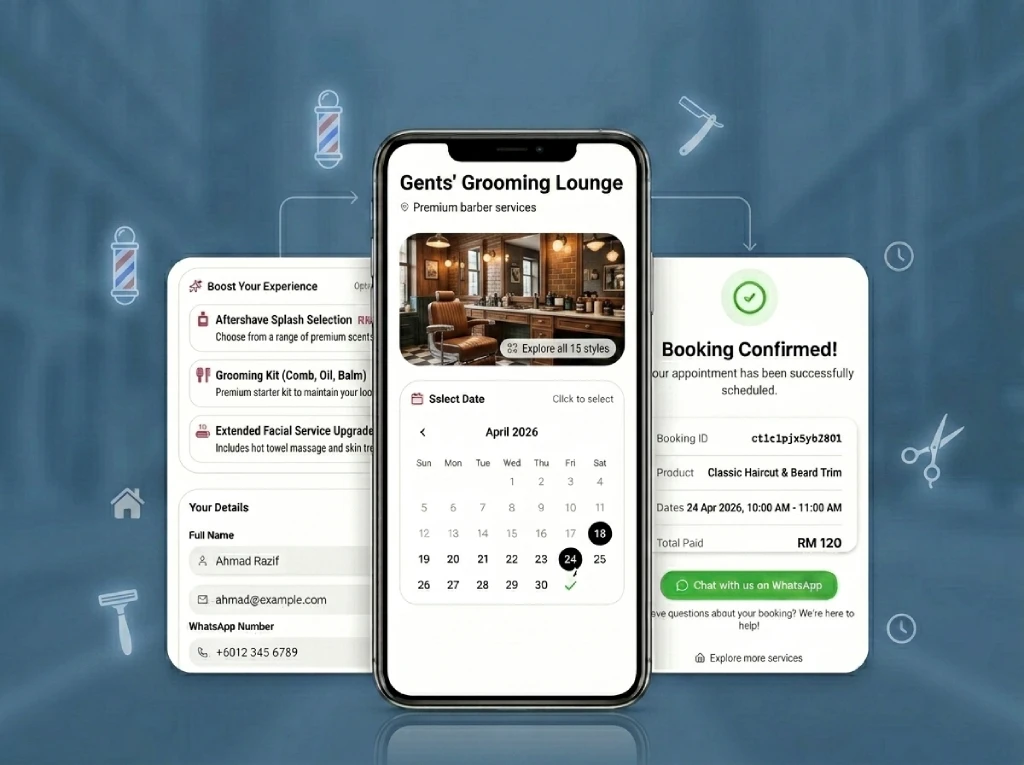 Sistem Booking Automatik Tanpa WhatsApp Manual