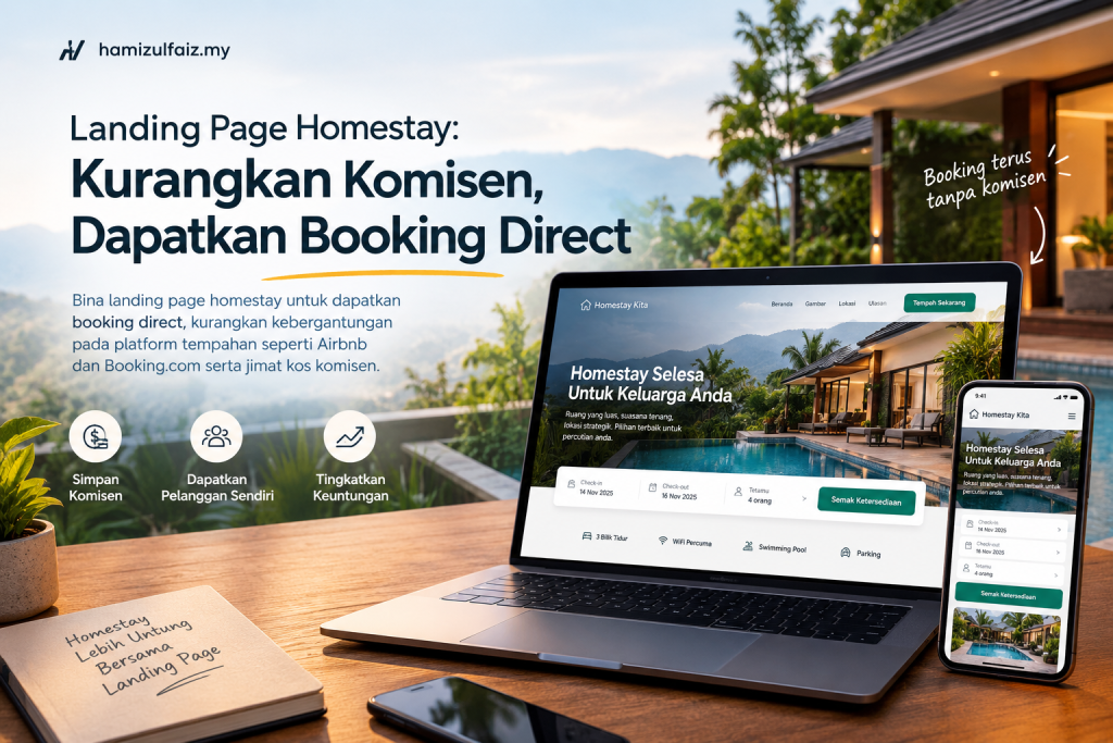 Landing Page Homestay Untuk Booking Direct