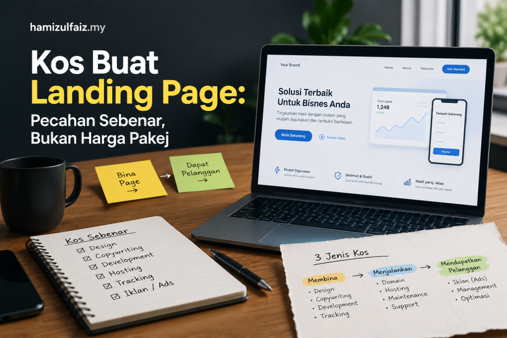 Kos Buat Landing Page Malaysia