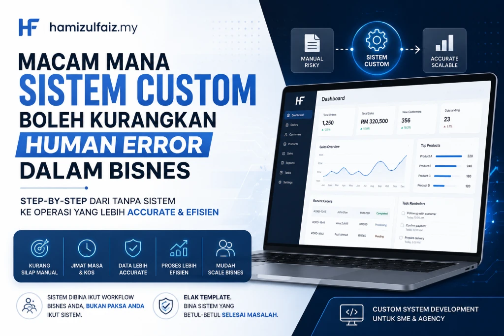 Sistem Custom Boleh Kurangkan Human Error