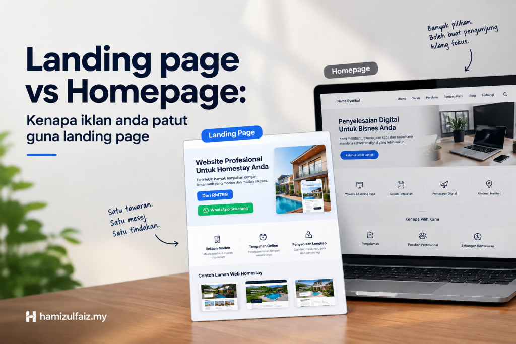 Landing Page vs Homepage