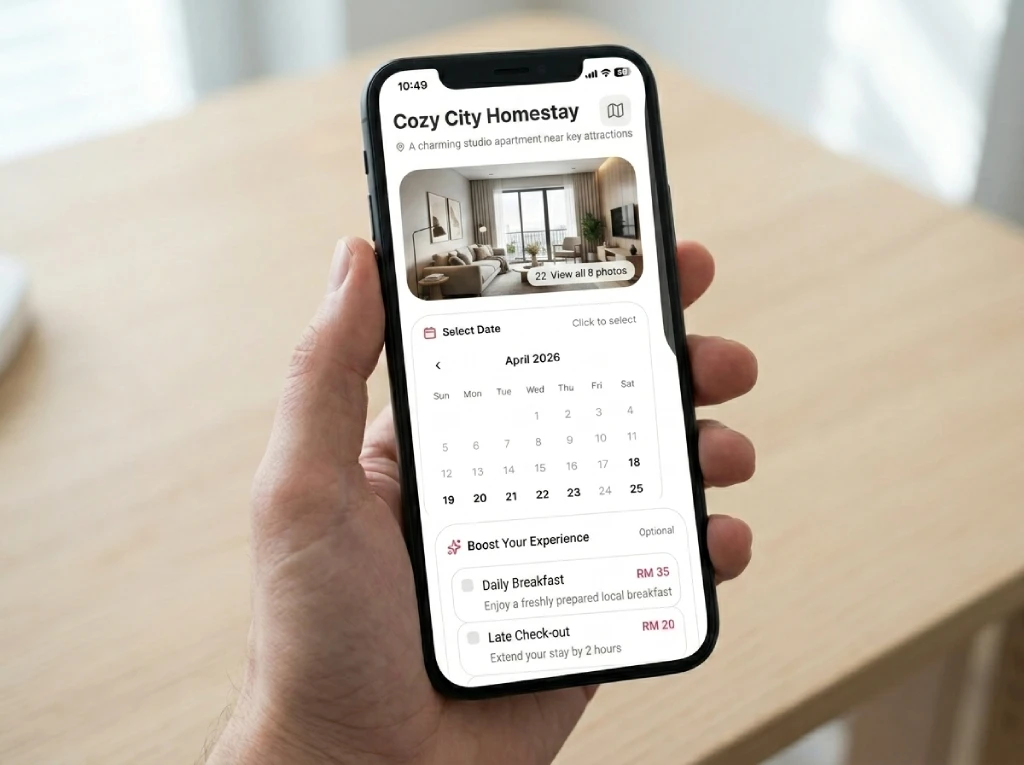 Sistem Booking Homestay: Elak Double Booking & Booking Manual