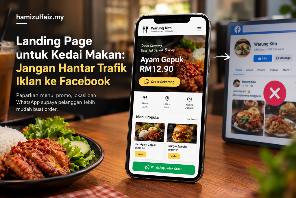 Landing Page Restoran & Kedai Makan